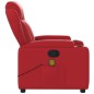 vidaXL Sillón de masaje reclinable cuero sintético rojo vidaXL Sillón de masaje reclinable cuero sintético rojo