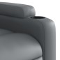 vidaXL Sillón reclinable de cuero sintético gris