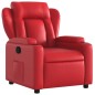 vidaXL Sillón reclinable de cuero sintético rojo vidaXL Sillón reclinable de cuero sintético rojo