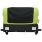 vidaXL Remolque para bicicleta hierro negro y verde 30 kg vidaXL Remolque para bicicleta hierro negro y verde 30 kg