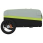 vidaXL Remolque para bicicleta hierro negro y verde 30 kg vidaXL Remolque para bicicleta hierro negro y verde 30 kg