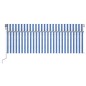vidaXL Toldo automático persiana LED sensor viento azul blanco 4,5x3 m vidaXL Toldo automático persiana LED sensor viento azul blanco 4,5x3 m