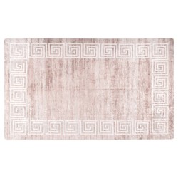 vidaXL Alfombra lavable antideslizante beige 120x170 cm