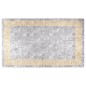 vidaXL Alfombra lavable antideslizante gris y dorado 120x170 cm