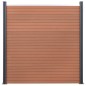 vidaXL Juego de paneles de valla WPC marrón 872x186 cm vidaXL Juego de paneles de valla WPC marrón 872x186 cm
