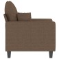 vidaXL Sillón de tela marrón 60 cm vidaXL Sillón de tela marrón 60 cm