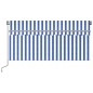vidaXL Toldo manual retráctil con persiana y LED azul y blanco 3x2,5 m vidaXL Toldo manual retráctil con persiana y LED azul y blanco 3x2,5 m