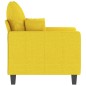vidaXL Sillón de tela amarillo claro 60 cm vidaXL Sillón de tela amarillo claro 60 cm