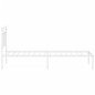 vidaXL Estructura de cama de metal con cabecero blanco 75x190 cm vidaXL Estructura de cama de metal con cabecero blanco 75x190 cm