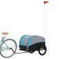 vidaXL Remolque para bicicleta hierro negro y azul 45 kg vidaXL Remolque para bicicleta hierro negro y azul 45 kg