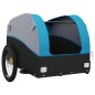 vidaXL Remolque para bicicleta hierro negro y azul 45 kg vidaXL Remolque para bicicleta hierro negro y azul 45 kg