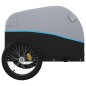 vidaXL Remolque para bicicleta hierro negro y azul 45 kg vidaXL Remolque para bicicleta hierro negro y azul 45 kg