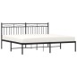 vidaXL Estructura de cama con cabecero metal negro 183x213 cm vidaXL Estructura de cama con cabecero metal negro 183x213 cm