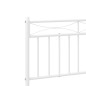 vidaXL Estructura de cama de metal con cabecero blanco 183x213 cm vidaXL Estructura de cama de metal con cabecero blanco 183x213 cm