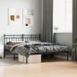 vidaXL Estructura de cama con cabecero metal negro 160x200 cm vidaXL Estructura de cama con cabecero metal negro 160x200 cm