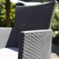 Allibert Silla de comedor de jardín 2 uds Iowa gris grafito Allibert Silla de comedor de jardín 2 uds Iowa gris grafito
