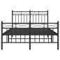 vidaXL Estructura de cama cabecero y pie de cama metal negro 120x200cm vidaXL Estructura de cama cabecero y pie de cama metal negro 120x200cm