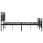 vidaXL Estructura de cama cabecero y pie de cama metal negro 120x200cm vidaXL Estructura de cama cabecero y pie de cama metal negro 120x200cm