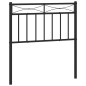 vidaXL Cabecero de metal negro 80 cm vidaXL Cabecero de metal negro 80 cm