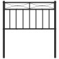 vidaXL Cabecero de metal negro 80 cm vidaXL Cabecero de metal negro 80 cm