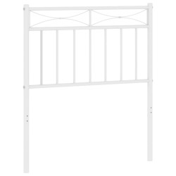 vidaXL Cabecero de metal blanco 75 cm