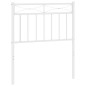vidaXL Cabecero de metal blanco 75 cm vidaXL Cabecero de metal blanco 75 cm