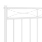 vidaXL Cabecero de metal blanco 75 cm vidaXL Cabecero de metal blanco 75 cm