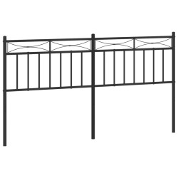 vidaXL Cabecero de metal negro 160 cm