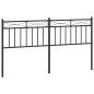 vidaXL Cabecero de metal negro 160 cm vidaXL Cabecero de metal negro 160 cm
