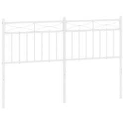 vidaXL Cabecero de metal blanco 135 cm