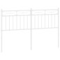 vidaXL Cabecero de metal blanco 135 cm