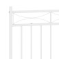 vidaXL Cabecero de metal blanco 135 cm