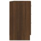vidaXL Mueble de lavabo madera contrachapada marrón roble 63x30x54 cm vidaXL Mueble de lavabo madera contrachapada marrón roble 63x30x54 cm