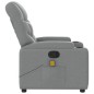 vidaXL Sillón reclinable de masaje de tela gris claro vidaXL Sillón reclinable de masaje de tela gris claro