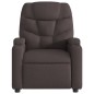 vidaXL Sillón de masaje reclinable de tela marrón oscuro vidaXL Sillón de masaje reclinable de tela marrón oscuro