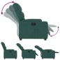 vidaXL Sillón reclinable de tela verde oscuro vidaXL Sillón reclinable de tela verde oscuro