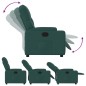 vidaXL Sillón reclinable de tela verde oscuro vidaXL Sillón reclinable de tela verde oscuro