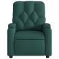 vidaXL Sillón reclinable de tela verde oscuro vidaXL Sillón reclinable de tela verde oscuro