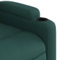 vidaXL Sillón reclinable de tela verde oscuro vidaXL Sillón reclinable de tela verde oscuro