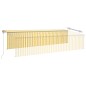 vidaXL Toldo automático persiana LED sensor de viento amarillo 6x3m vidaXL Toldo automático persiana LED sensor de viento amarillo 6x3m