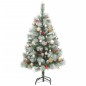 vidaXL Árbol de Navidad artificial con bisagras 150 LED y bolas 150 cm vidaXL Árbol de Navidad artificial con bisagras 150 LED y bolas 150 cm