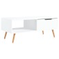 vidaXL Mesa de centro de madera contrachapada blanco 100x49,5x43 cm vidaXL Mesa de centro de madera contrachapada blanco 100x49,5x43 cm