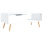 vidaXL Mesa de centro de madera contrachapada blanco 100x49,5x43 cm vidaXL Mesa de centro de madera contrachapada blanco 100x49,5x43 cm