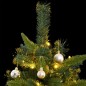 vidaXL Árbol de Navidad artificial con bisagras 300 LED y bolas 180 cm vidaXL Árbol de Navidad artificial con bisagras 300 LED y bolas 180 cm