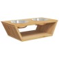 vidaXL Comederos altos para perros bambú 35,5x18x10,5 cm vidaXL Comederos altos para perros bambú 35,5x18x10,5 cm