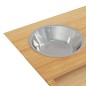 vidaXL Comederos altos para perros bambú 35,5x18x10,5 cm vidaXL Comederos altos para perros bambú 35,5x18x10,5 cm