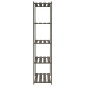 vidaXL Estantería de 5 niveles madera maciza pino gris 80x38x170 cm vidaXL Estantería de 5 niveles madera maciza pino gris 80x38x170 cm