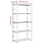 vidaXL Estantería de 5 niveles madera maciza pino gris 80x38x170 cm vidaXL Estantería de 5 niveles madera maciza pino gris 80x38x170 cm