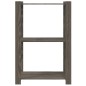 vidaXL Estantería de 3 niveles madera maciza pino gris 60x38x90 cm vidaXL Estantería de 3 niveles madera maciza pino gris 60x38x90 cm