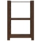 vidaXL Estantería de 3 niveles madera maciza pino marrón 60x38x90 cm vidaXL Estantería de 3 niveles madera maciza pino marrón 60x38x90 cm
